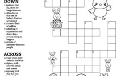 Springtime Easter-Themed Crossword Puzzles • Beeloo Printable intended for Easter Crossword Puzzles