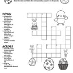 Springtime Easter Themed Crossword Puzzles • Beeloo Printable Regarding Crossword Puzzles Easter Worksheets