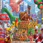 1000 Piece Jigsaw Puzzle   Thanksgiving Parade – White Mountain Regarding Thanksgiving Day Puzzle
