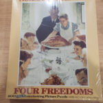 800 Piece Puzzle Norman Rockwell Four Freedoms Thanksgiving 18.5 Inside Norman Rockwell Thanksgiving Jigsaw Puzzle