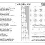 Christmas Puzzle Solution   Clue Search Puzzles Inside Clue Search Puzzles Thanksgiving Answer Key
