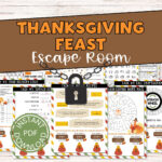 Escape Room Thanksgiving   Etsy Pertaining To Thanksgiving With Granny Logic Puzzle Answers