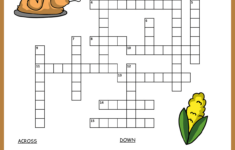 Free Printable Thanksgiving Crossword pertaining to Printable Thanksgiving Puzzles For Adults