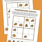 Free Printable Thanksgiving Sudoku Puzzle   Pjs And Paint Regarding Thanksgiving Sudoku Puzzle Answers