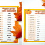 Free Thanksgiving Word Scramble Printable (With Answers) Throughout Puzzles To Print Thanksgiving Word Scramble Answers