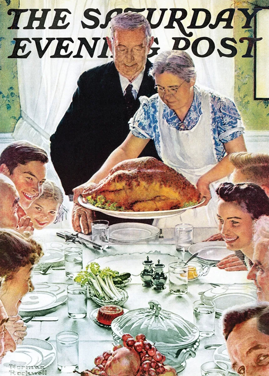 Freedom From Want - 1000 Piece Jigsaw Puzzlemasterpieces in Thanksgiving Puzzle 1000