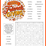 Friendsgiving Word Search Throughout Adult Thanksgiving Puzzles
