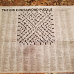 Giant Crossword Puzzle In The Record Every Thanksgiving : R/Newjersey Pertaining To New York Times Thanksgiving Crossword Puzzle