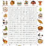 Happy Thanksgiving   Wordsearch Puzz…: English Esl Worksheets Pdf In Happy Thanksgiving Puzzle