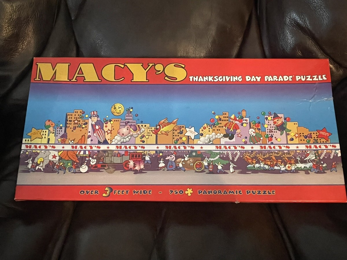 Macy’s Thanksgiving Day Parade Jigsaw Puzzle 750 Pieces Open Box pertaining to Thanksgiving Day Parade Puzzle