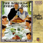 Masterpieces 1000 Piece Jigsaw Puzzle   Norman Rockwell Collection Regarding Norman Rockwell Thanksgiving Jigsaw Puzzle