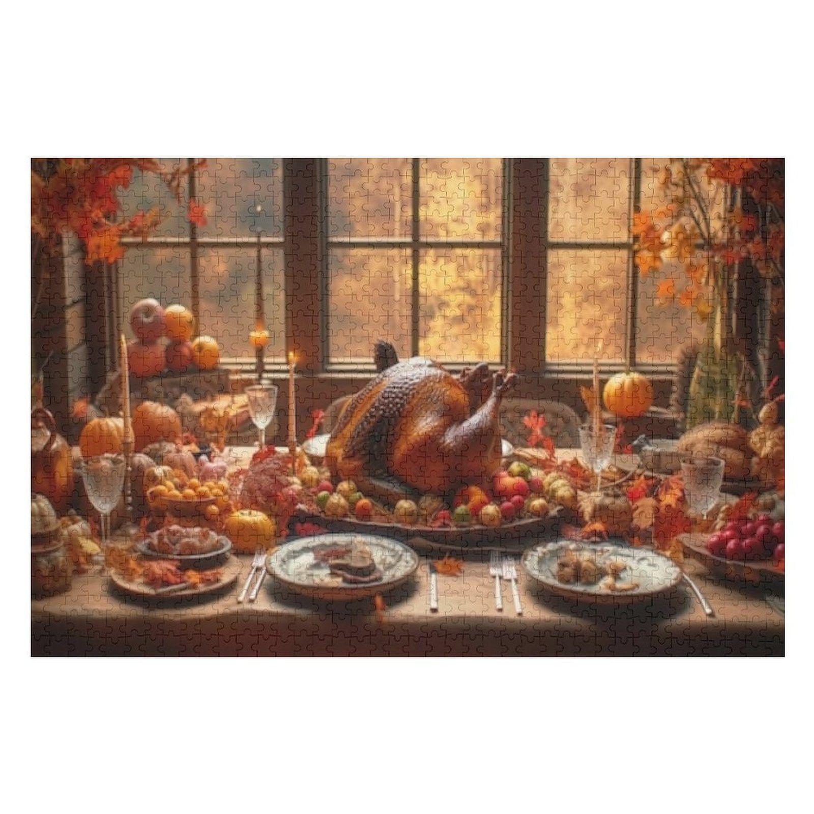 Puzzles For Adults 300 Pieces - Thanksgiving Traditions Perfect for Thanksgiving Puzzles 300 Pieces