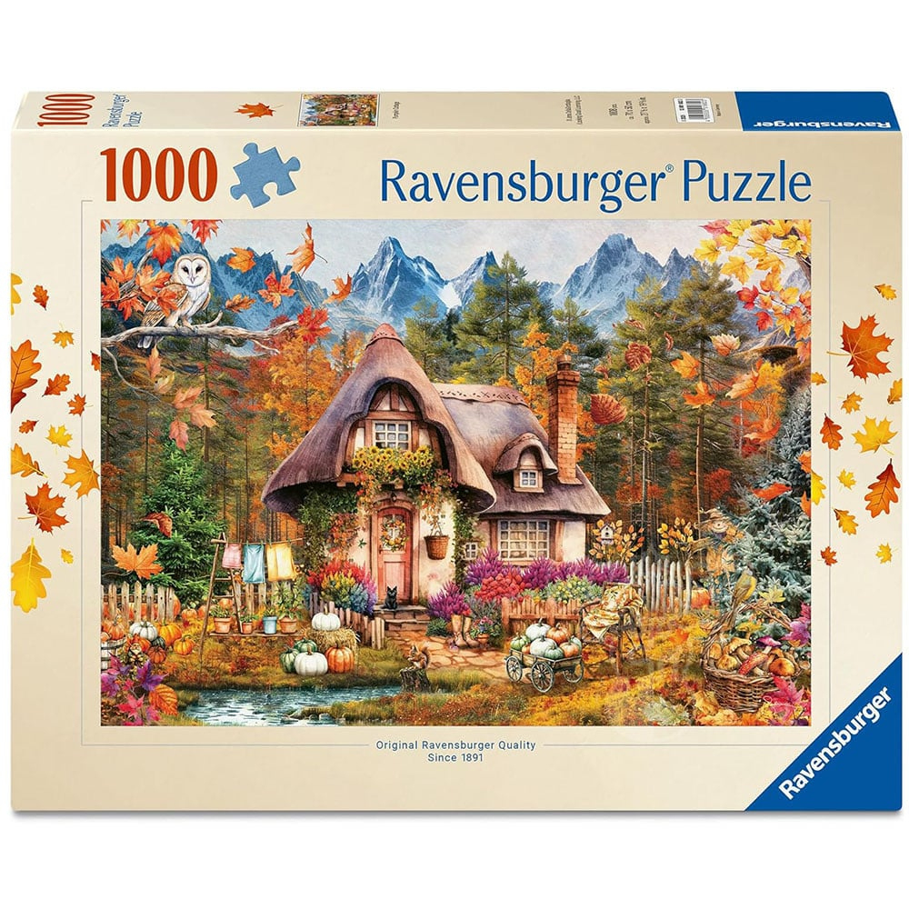 Ravensburger Pumpkin Cottage Puzzle 1000Pcs - Puzzles Canada regarding Ravensburger Thanksgiving Puzzle