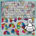 Solving Inequalities Variables One Side Thanksgiving Math Craft Pertaining To Thanksgiving Solving Inequalities Puzzle