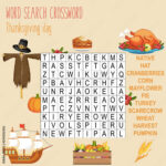 Stock Vektorgrafik „Easy Word Search Crossword Puzzle Intended For Puzzles For Thanksgiving