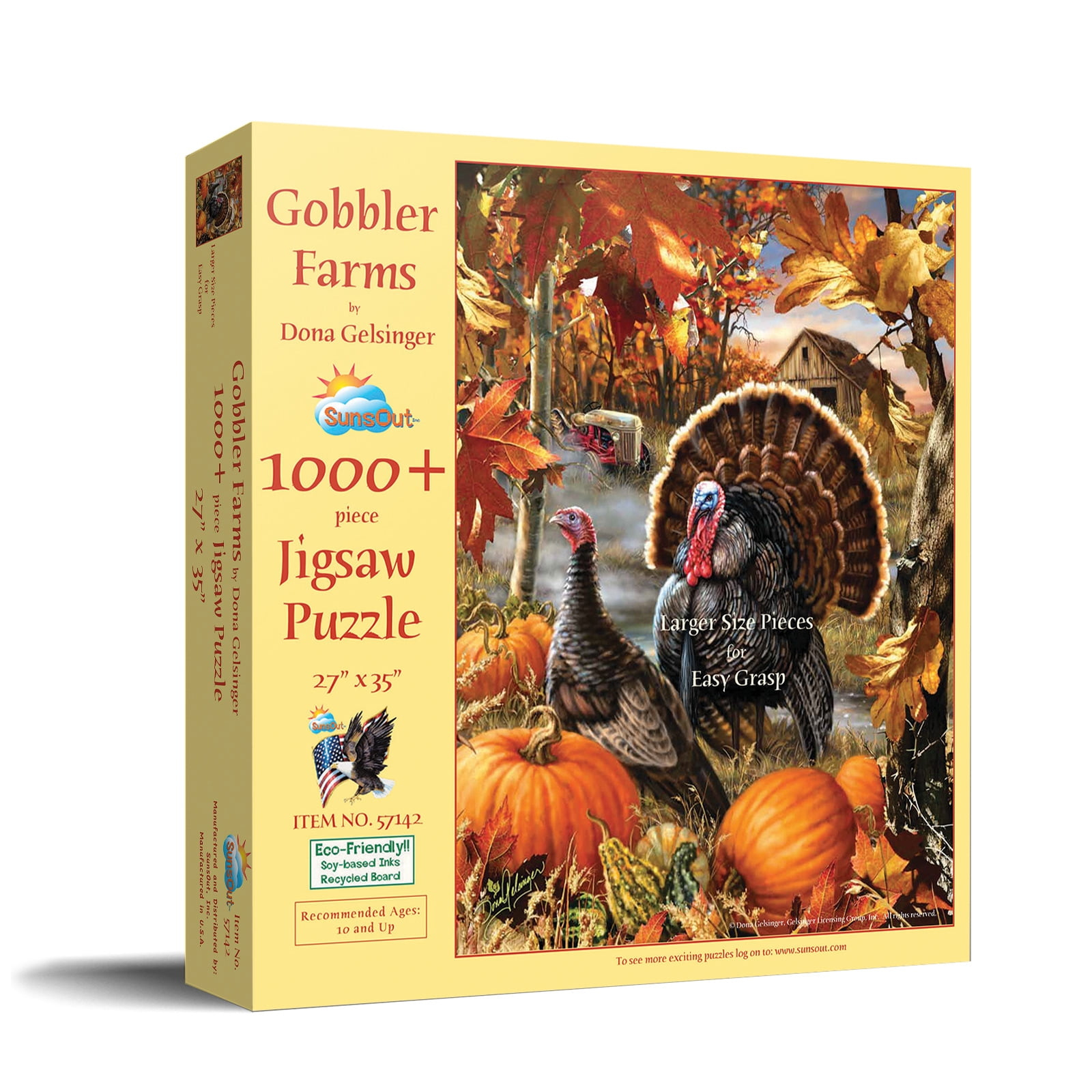 Sunsout Gobbler Farms Jigsaw Puzzle, 1000 Pieces, 27X35, Art pertaining to Thanksgiving Puzzles 1000 Pieces