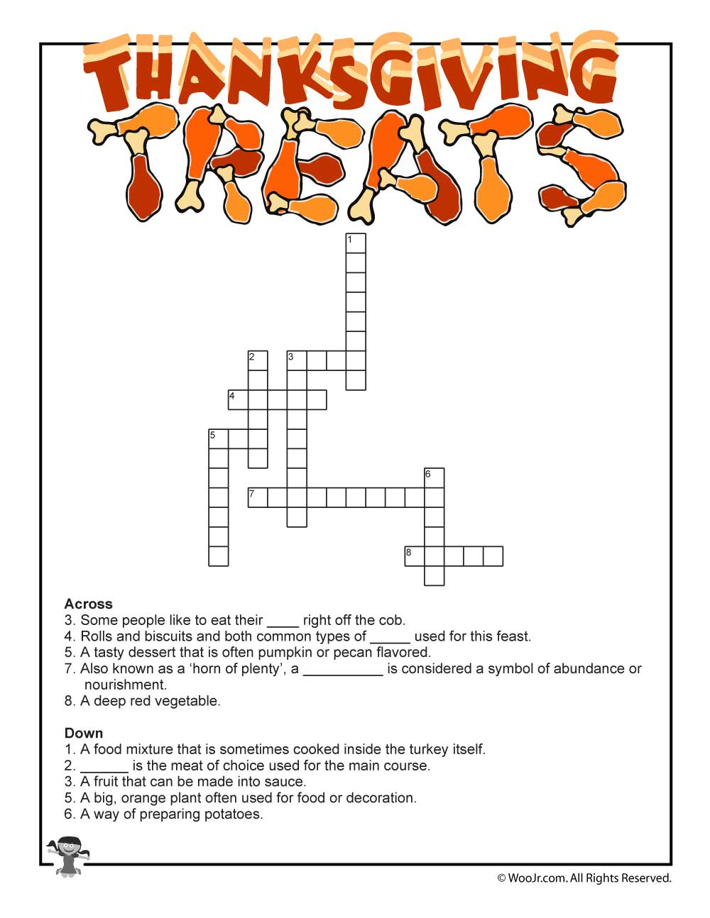 Thanksgiving Cross Word inside Abcya Thanksgiving Crossword Puzzle