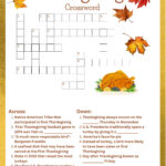 Thanksgiving Crossword   Etsy Uk Pertaining To Thanksgiving Day Crossword Puzzle