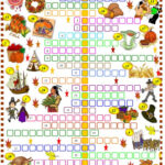 Thanksgiving: Crossword Puzzl…: English Esl Worksheets Pdf & Doc With Esl Thanksgiving Crossword Puzzle
