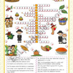 Thanksgiving Crossword Puzzle   Esl Worksheetmena22 Within Esl Thanksgiving Crossword Puzzle