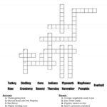 Thanksgiving Crossword Puzzle Free Printable For Kids Or Adults Inside Thanksgiving Crossword Puzzle With Word Bank