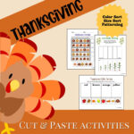 Thanksgiving Cut & Paste Activities For Preschool Through Inside Thanksgiving With Granny Logic Puzzle Answers