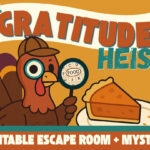 Thanksgiving Escape Room Kit Kids Mystery Game Dinner Table Logic Intended For Thanksgiving Dinner Logic Grid Puzzle