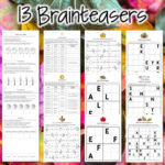 Thanksgiving Math Challenges & Brainteasers   Regarding Thanksgiving Brain Puzzles