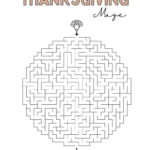 Thanksgiving Maze Printable   Cute & Free Templates | Saturdaygift For Thanksgiving Maze Puzzles