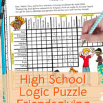 Thanksgiving Or Friendsgiving Logic Puzzle For High School For Thanksgiving Logic Puzzles For Middle School