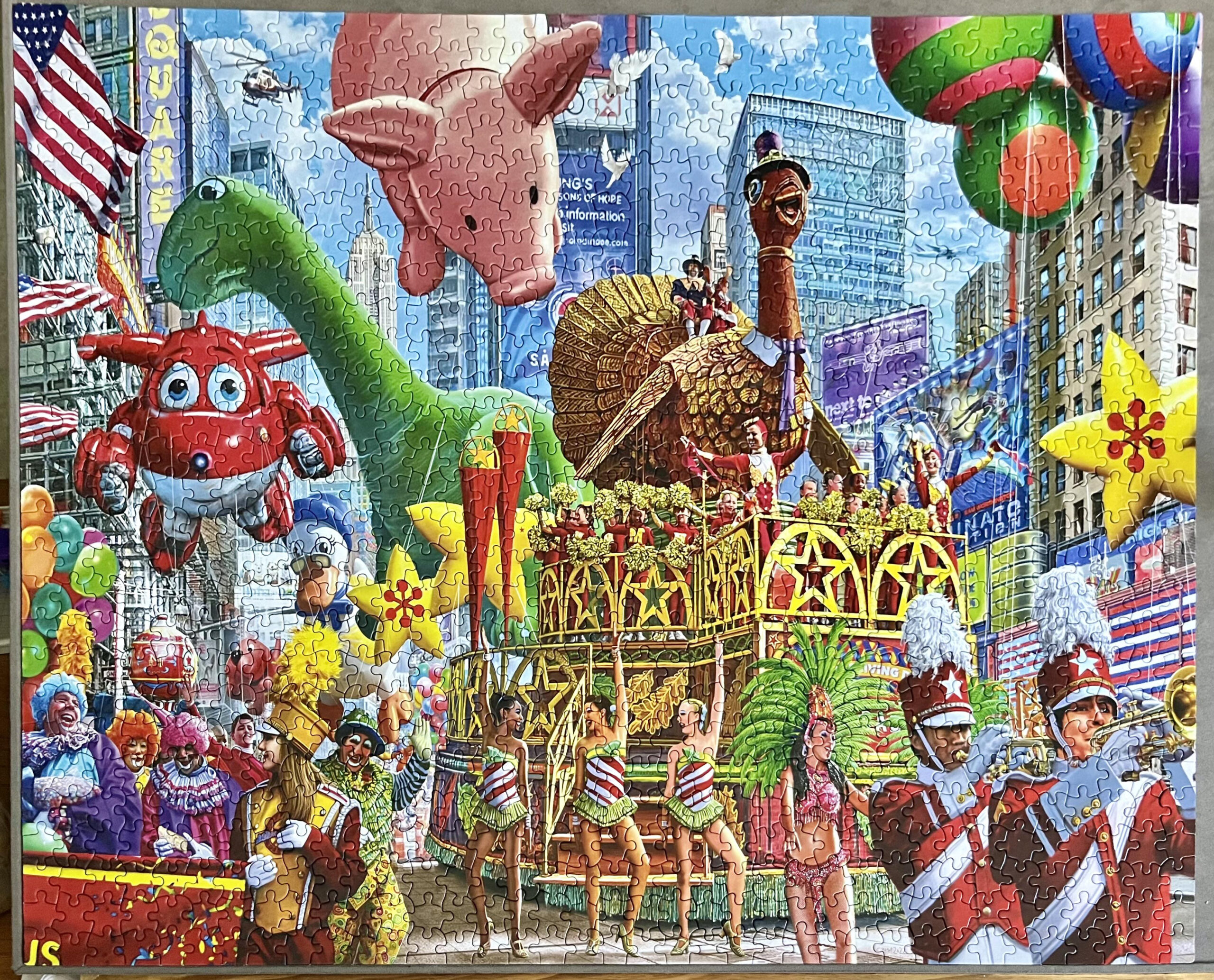 Thanksgiving Parade- White Mountain- 1000 Pieces : R/Jigsawpuzzles for White Mountain Thanksgiving Puzzle