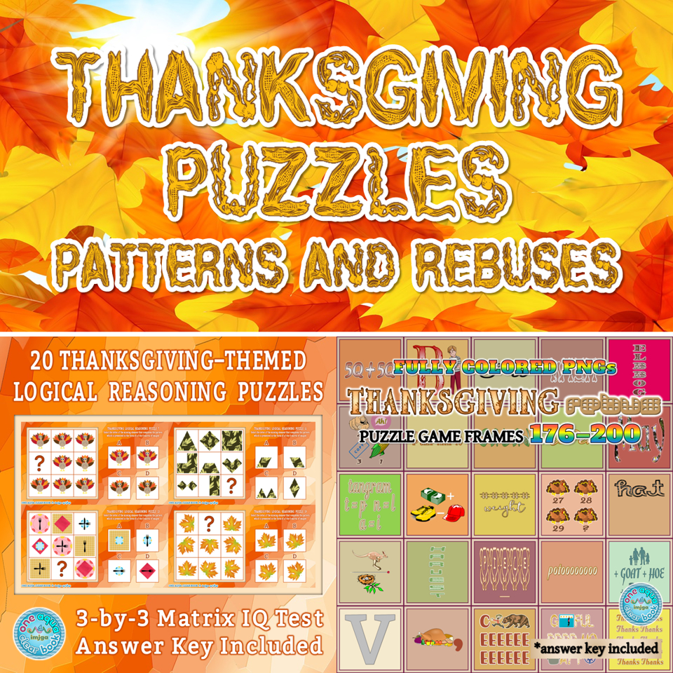 Thanksgiving Puzzles: Patterns And Rebuses | Madeteachers in Thanksgiving Rebus Puzzles Free