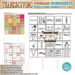 Thanksgiving Rebus Puzzle Game Frames 176–200 Worksheets | Made Inside Thanksgiving Rebus Puzzles With Answers