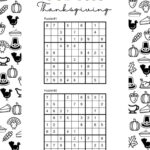 Thanksgiving Sudoku Puzzles   Cute & Free Printables | Saturdaygift With Thanksgiving Sudoku Puzzle