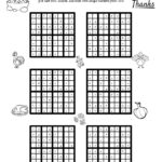 Thanksgiving Themed Sudoku Puzzles • Beeloo Printable Crafts And With Regard To Thanksgiving Sudoku Puzzle