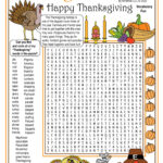 Thanksgiving Then & Now Printable Vocabulary Word Search Puzzle Inside Word Puzzles For Thanksgiving