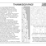 Thanksgiving Trivia Quiz In Clue Search Puzzles Thanksgiving