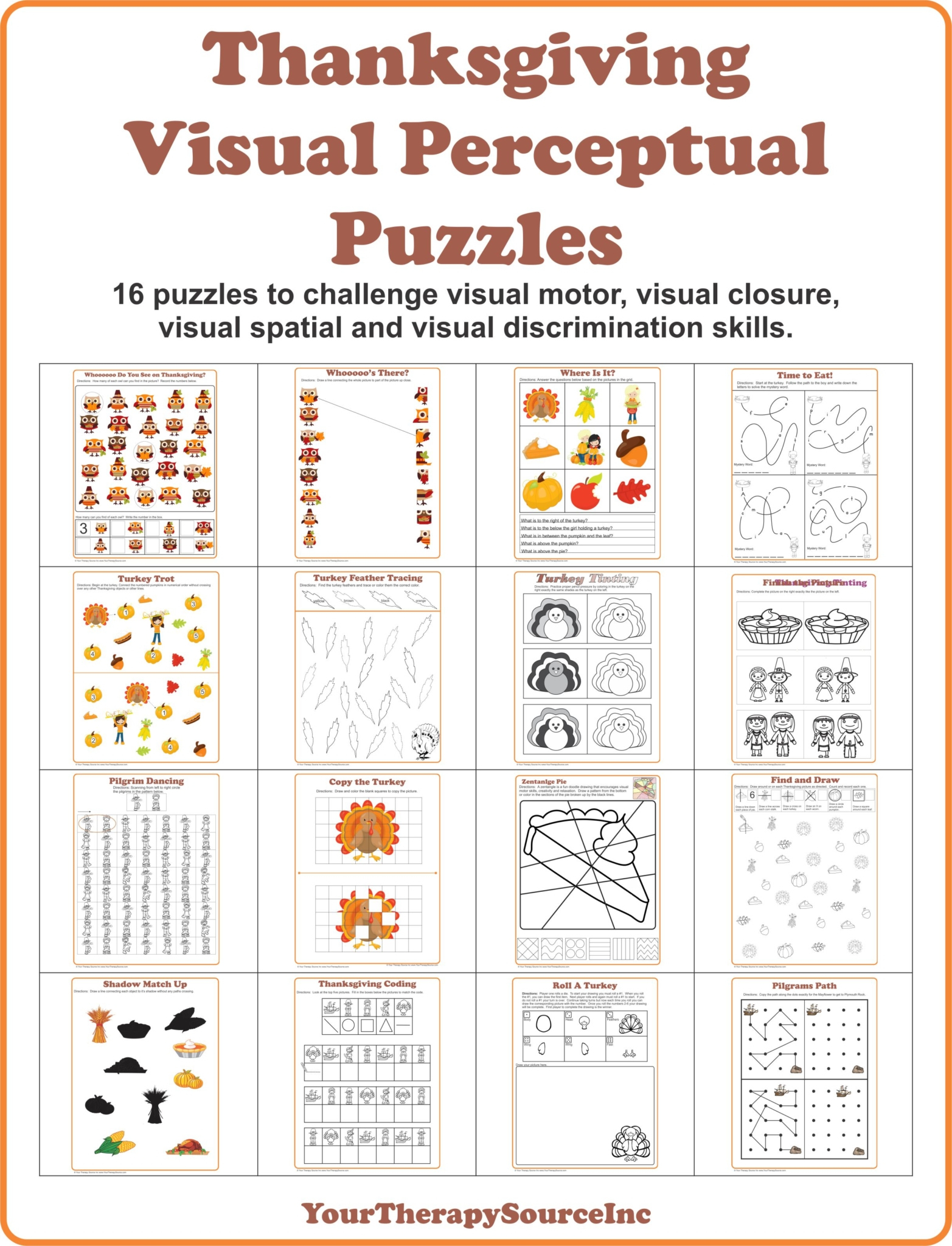 Thanksgiving Visual Perceptual Puzzles inside Thanksgiving Picture Puzzles