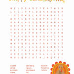 Thanksgiving Word Search   Kids Activity Zone Pertaining To Thanksgiving Word Puzzles