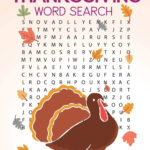Thanksgiving Word Search: Large Print Thanksgiving Word Search In Thanksgiving A Massive Word Search Puzzle