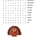 Thanksgiving Word Search   Wordmint In Word Puzzles Thanksgiving