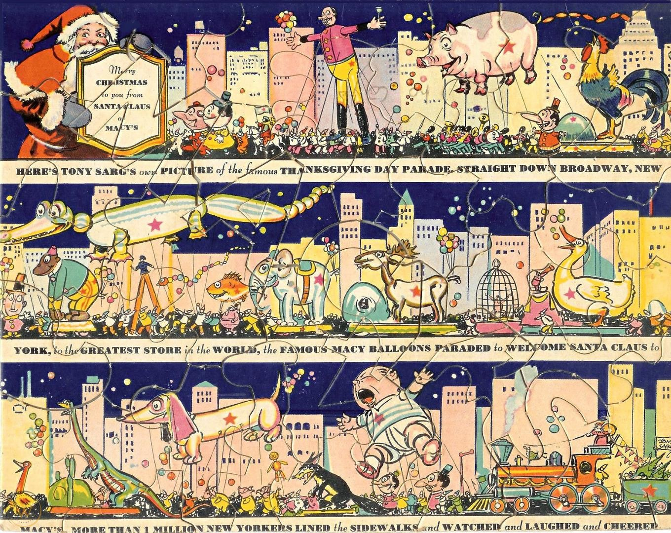 Tony Sarg Thanksgiving Parade Puzzle - Flashbak pertaining to Macy&amp;#039;S Thanksgiving Day Parade Puzzle