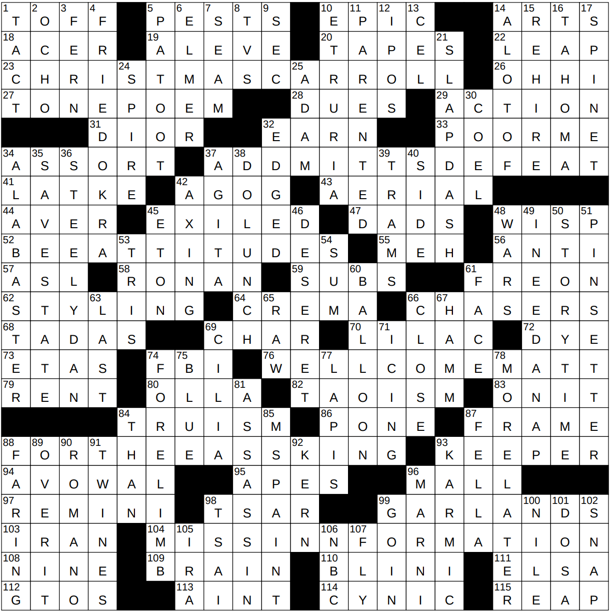 0226-23 Ny Times Crossword 26 Feb 23, Sunday - Nyxcrossword for Christmas Tradition Nyt Crossword