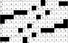 0625-25 Ny Times Crossword 25 Jun 25, Wednesday – Nyxcrossword inside Like Santa After Christmas Presumably Crossword