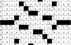 0703-25 Ny Times Crossword 3 Jul 25, Thursday - Nyxcrossword pertaining to Injury/Christmas Entree Crossword Clue