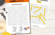 10 Halloween Wordsearches For Kids: Fun Learning Ideas And for Source of Some Halloween and Christmas Traditions Crossword