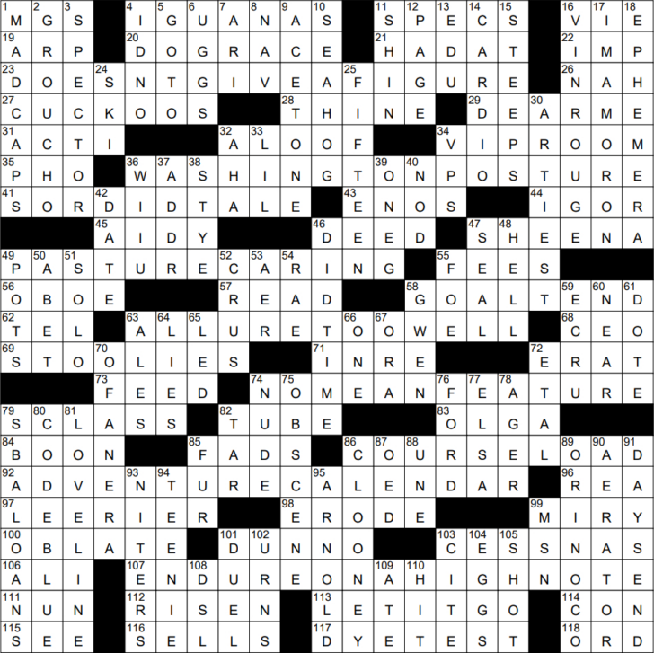 Puts on a Christmas List Nyt Crossword