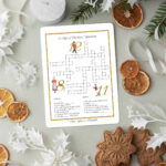 12 Days Of Christmas Crossword Puzzles (Free Printable)   Once With Traditional Christmas Decoration Crossword