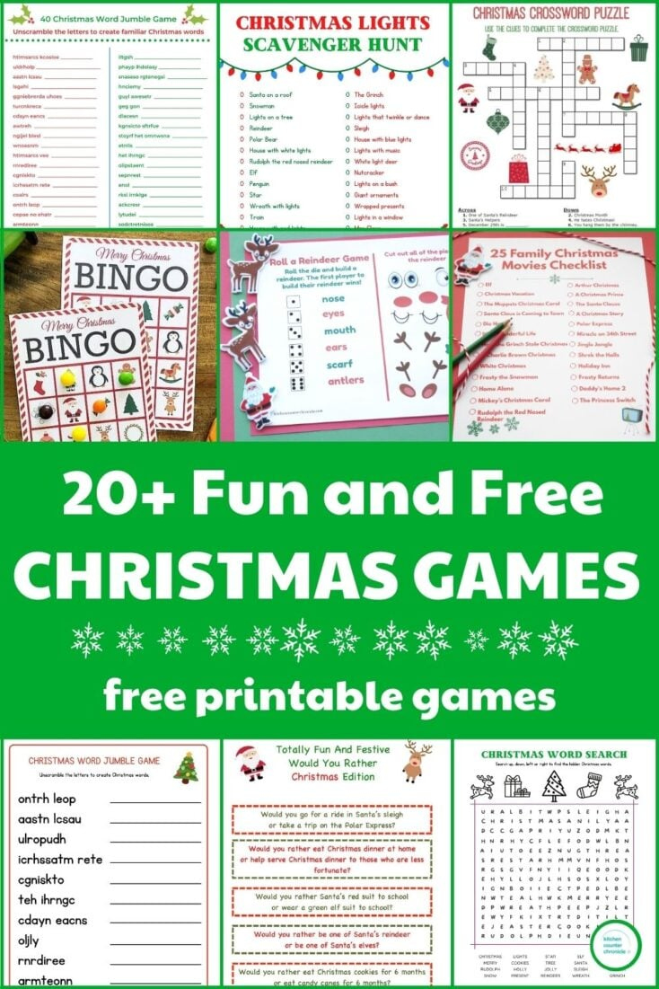 20 free printable christmas games for the whole family pertaining to christmas party game crossword 20+ Free Printable Christmas Games For The Whole Family pertaining to Christmas Party Game Crossword