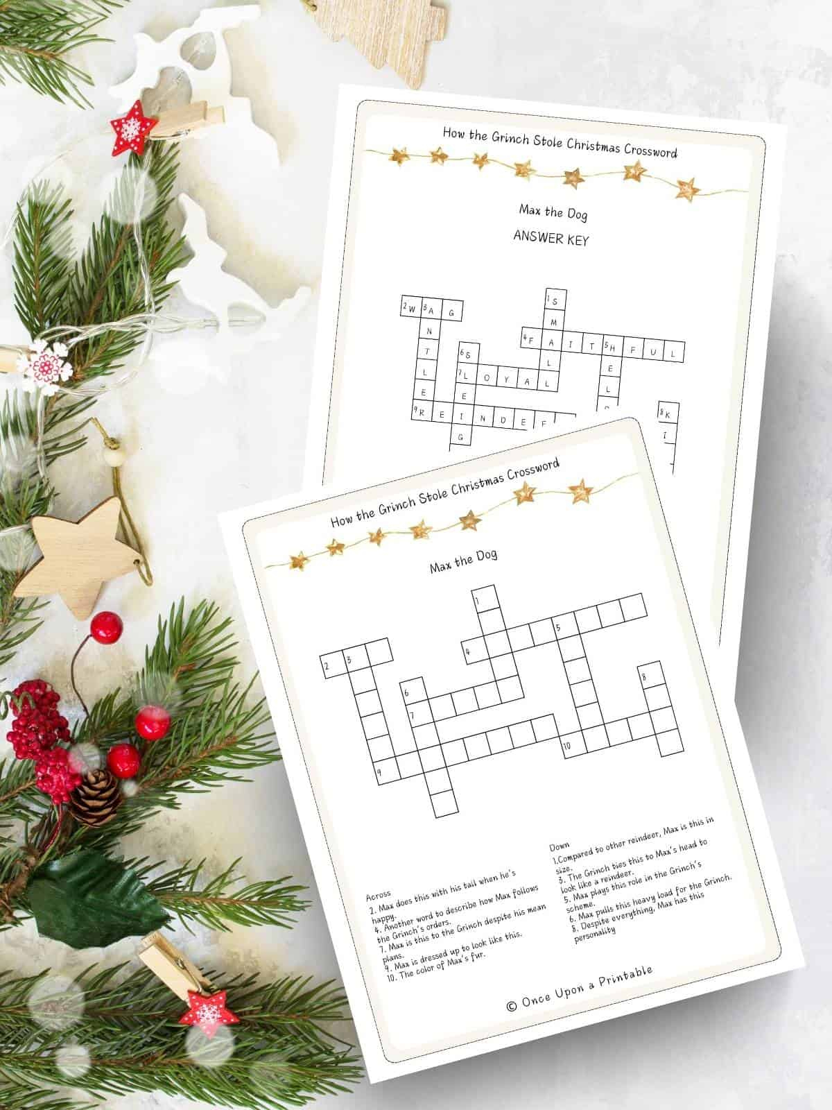 5 How The Grinch Stole Christmas Crossword Puzzles Free - Once within How The Grinch Stole Christmas Crossword Puzzle Answer Key
